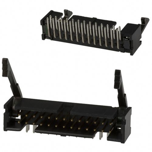 104130-5 Connector Header Through Hole, Right Angle 26 position 0.100" (2.54mm)