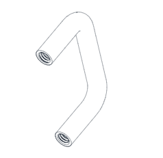 M6007-2545-A Round Non-Folding Handle with Internal Threads