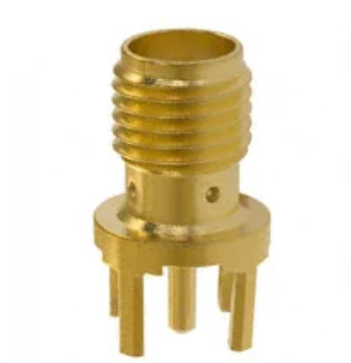 142-0701-201 SMA Connector Jack, Female Socket 50 Ohms Through Hole Solder