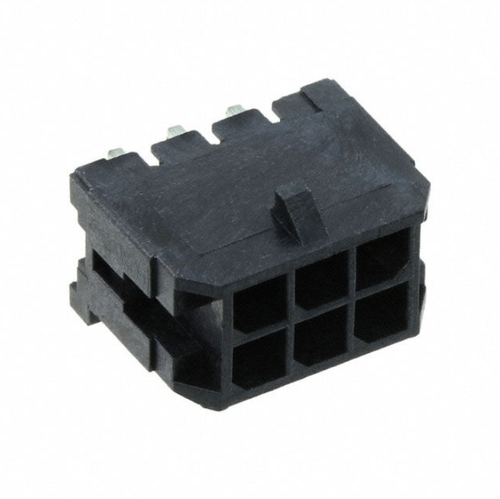 Pack of 4 0430450600 Connector Header Through Hole, Right Angle 6 position 3.00mm