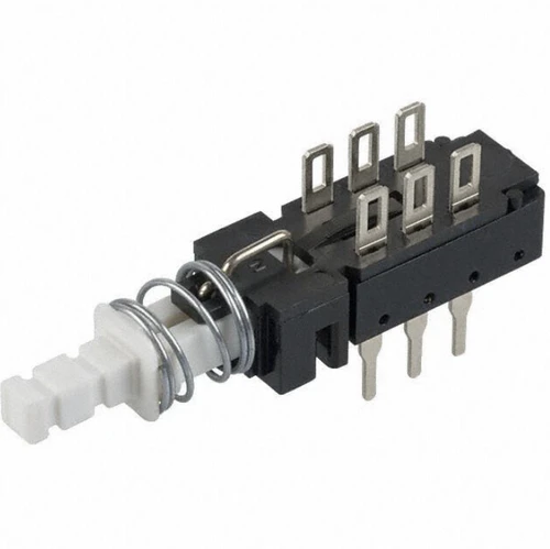 F2UEE Switch Pushbutton DPDT 0.5A 125V