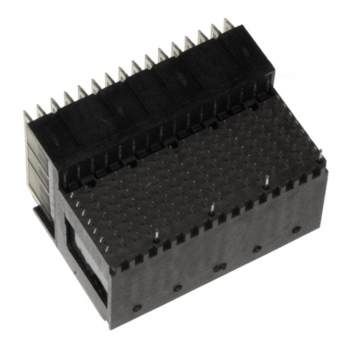 1410190-3   Connector Plug 112, Male Blades Board Edge, Through Hole, Right Angle Black VITA 46, Center