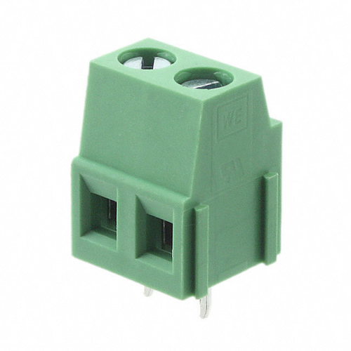 691216510002 Terminal Block 2 Position Wire to Board Horizontal with Board 0.200" (5.08mm)