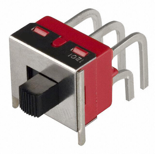 1201M2S3AQE2 Switch Slide DPDT Through Hole, Right Angle