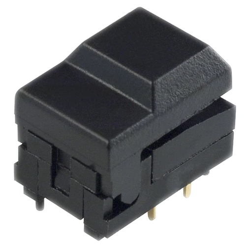 Pack of 4   5501M1X E-Switch Pushbutton Switches SM BLK CAP NO LED