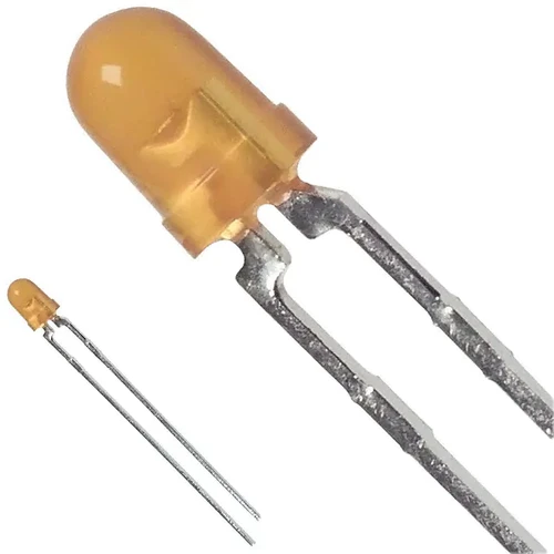 Pack of 10  HLMP-1450   LED YELLOW DIFFUSED T-1 T/H
