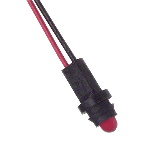 Pack of 3  Lumex SSI-RM3091ID-150  LED Panel Mount Indicators 3mm Red, 6" Leads