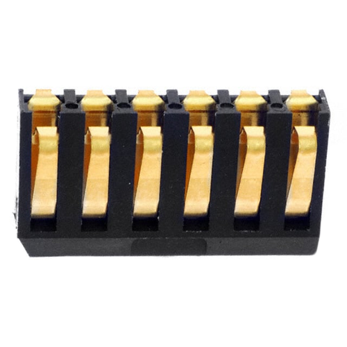70AAJ-6-M0G   Connector Spring Compression Male 6 Position SMD :Rohs, Cut Tape
