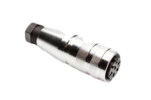 C091-31D007-100-2     Circular DIN Connectors Female 7 Pin Cable straight
