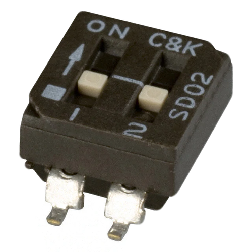 SD02H1SK  Switch Slide Dip SPST 100MA 25V
