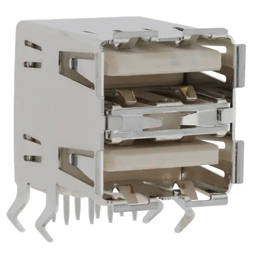 Pack of 2   896-43-008-90-000000  USB Connectors  2.0 Receptacle Connector 8 Position Through Hole Right Angle :RoHS
