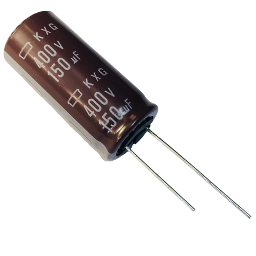 Pack of 5  EKXG401ELL151MM40S   Aluminum Lytic Capacitor 150uF 400V 20% (18 X 40mm) Radial 7.5mm 985mA 10000h 105C, Bulk
