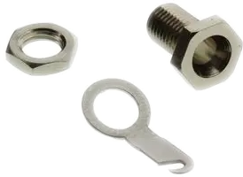 Pack of 5   101   Banana Test Connector, Jack, Panel Mount, Nickel Plated Contacts