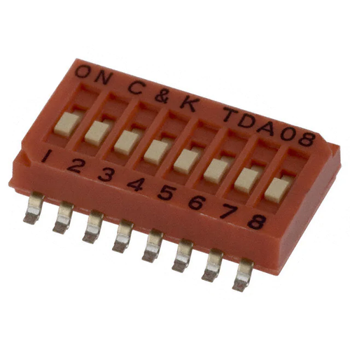 TDA08H0SK1  Switch Slide Dip SPST 25MA 24V Surface Mount 
