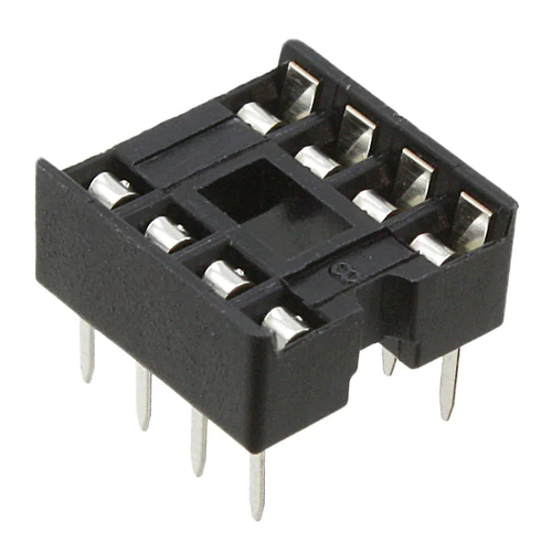Pack of 5  ED08DT  Connector 8 Position Dip Row Spacing Socket Tin Through Hole :RoHS, Tube
