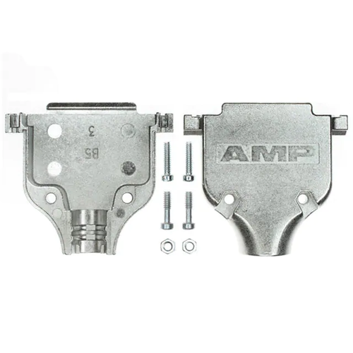 745173-2  Connector Backshell 25 Position 180° Shielded Two Piece Silver 
