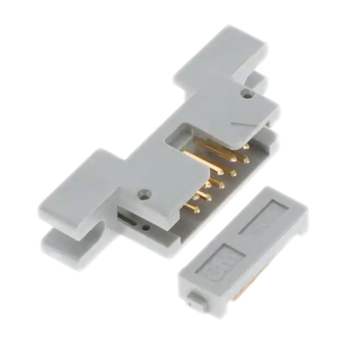 4610-6050   Conn Ejector Header PL 10 POS 2.54mm IDT RA Cable Mount - Bulk