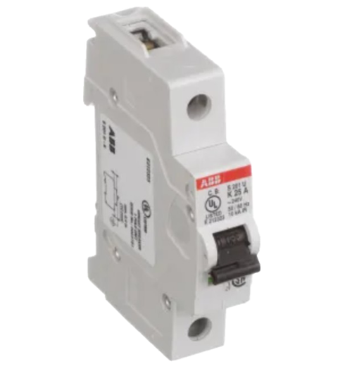 S201U-K25  Miniature Circuit Breaker, 1P K 25A 240 BCPD, S200U Series 