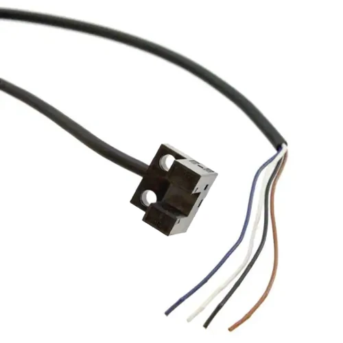 EE-SX911-R 1M  Optical Sensor Through-Beam 0.197" (5mm) NPN - Open Collector Module, Wire Leads, Slot Type