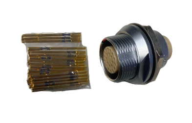 ECA.3B.322.CYM   Position 22 Circular Connector Receptacle, Female Sockets Crimp