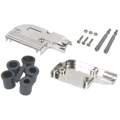 SDRA15AG  Hood D-Sub 15-P, 90Deg, 0.20-0.33in, EMI/RFI Grommets, D-Subminiature Series