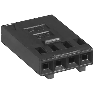 Pack of 10 102241-2  PCB Housing, 2.54mm Pitch, 4-Way, 1 Row, Fem, Straight, AMPMODU Mod IV Series