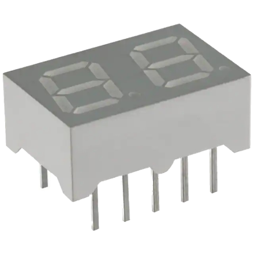 LTD-2701B Display Modules - LED Character and Numeric Blue 7-Segment 2 Character Common Cathode 3.8V 20mA 0.394" H x 0.591" W x 0.240" D (10.00mm x 15.02mm x 6.10mm) 10-DIP (0.300", 7.62mm) 
