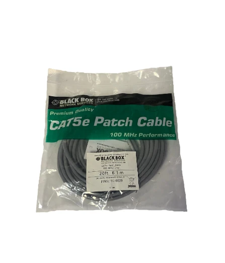 EVNSL11E-0020  Cat. 5E UTP Patch Cable RJ-45 Male RJ-45 Male 20ft Gray