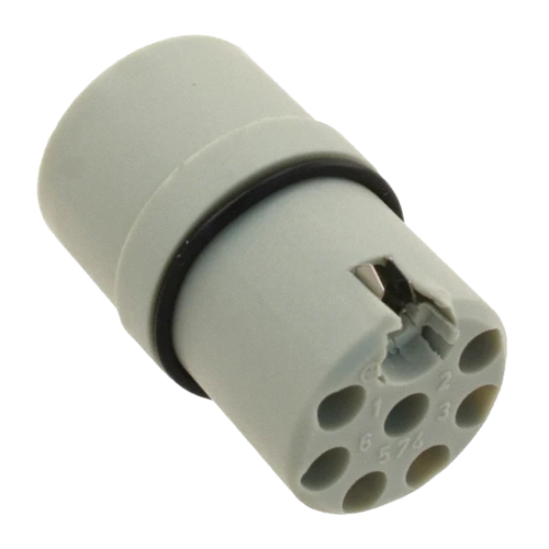 09150073021  Connector 8 (7 + PE) Position Circular Insert - -