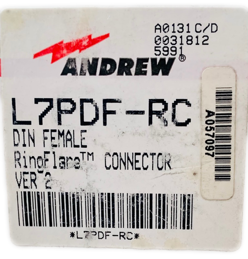 L7PDF-RC   Connector Female 7/16INCH Straight Self Flare