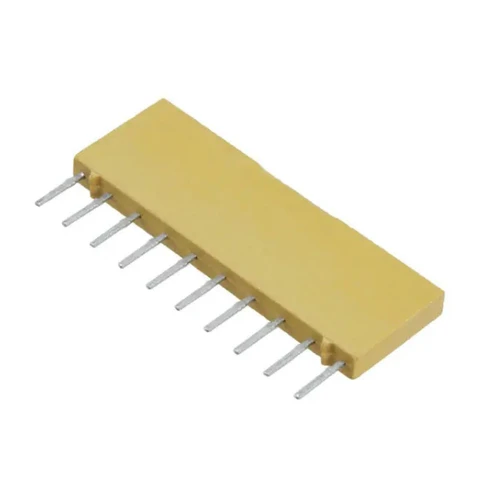 M8340106K4701GCD03  4.7k Ohm ±2% 200mW Power Per Element Bussed 9 Resistor Network/Array ±100ppm/°C 10-SIP