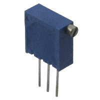 RJR24FX103P Res Cermet Trimmer 10K Ohm 10% 0.5W(1/2W) 0.1% 25(Elec)Turns 2.19mm (11.05 X 4.83 X 10.03mm) 