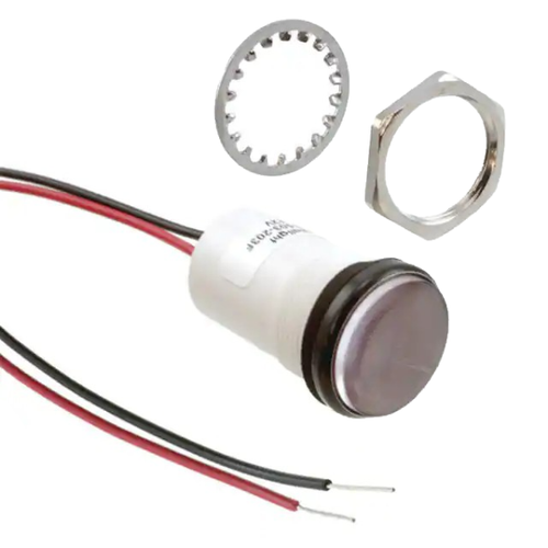 5571503203F  LED Panel Indicator Red - - 12V 20mA Wire Leads - 0.50" (12.70mm)