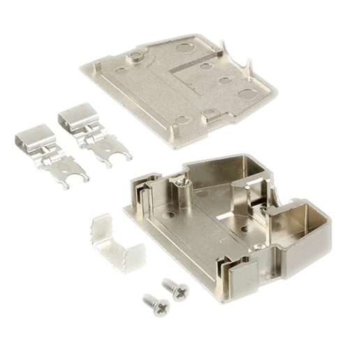 749193-2   Connector 50 Position Two Piece Backshell Silver 180° Shielded

