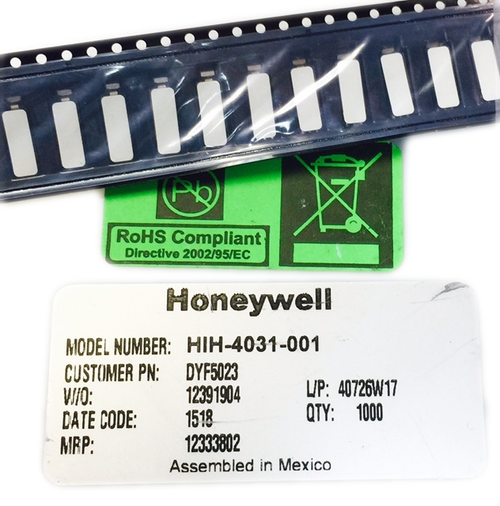HIH-4031-001   Humidity Analog Sensor 5V ANLG 3.5% SMD, Cut Tape, RoHS