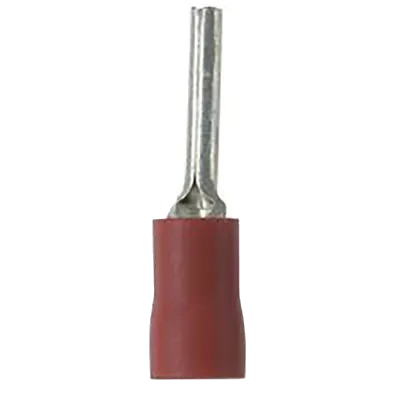 Pack of 10  PV18-P47-MY  Pin Terminal, 22 18 AWG, vinyl insulated, .49 pin length.