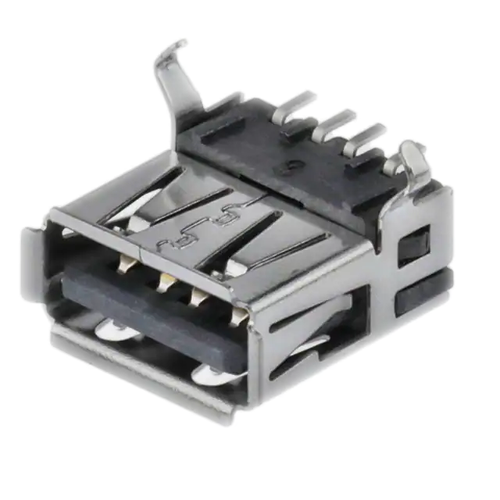 1-292303-1  USB-A (USB TYPE-A) USB 2.0 Receptacle Connector 4 Position Surface Mount, Right Angle; Through Hole :RoHS

