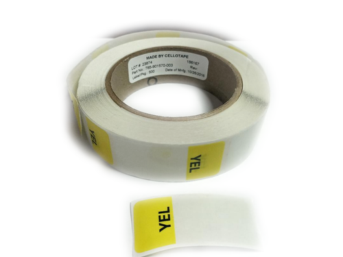 Pack of 10  PMS101/YELLOW  Yellow Labels pms 101/yellow cet acc label yellow 785-901570-003          
