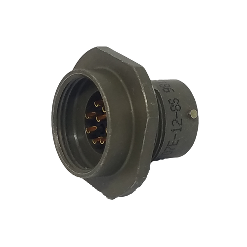 PT07E-12-8S   Industrial Operations Conn Miniature Cylindrical SKT 8 POS Solder ST Jam Nut 8 Terminal 1 Port