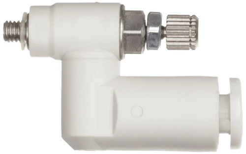 AS1301F-M3-01  Flow/Speed Control, elbow, 1/8 fitting, M3 port, meter out