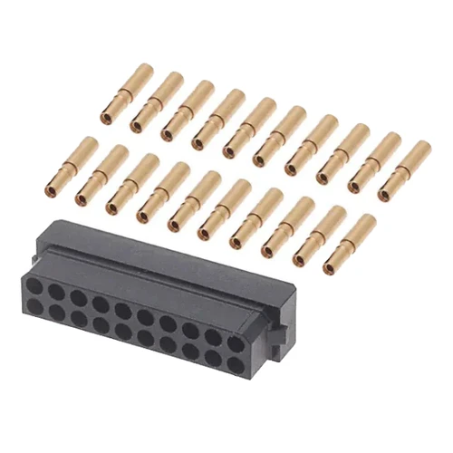 M80-8882005   Connector  20 Position Rectangular Receptacle Crimp Gold 24-28 AWG