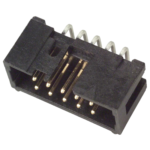 N2510-5002-RB   Conn Shrouded Header (4 Sides) HDR 10 POS 2.54mm Solder RA Side Entry Thru-Hole, RoHS