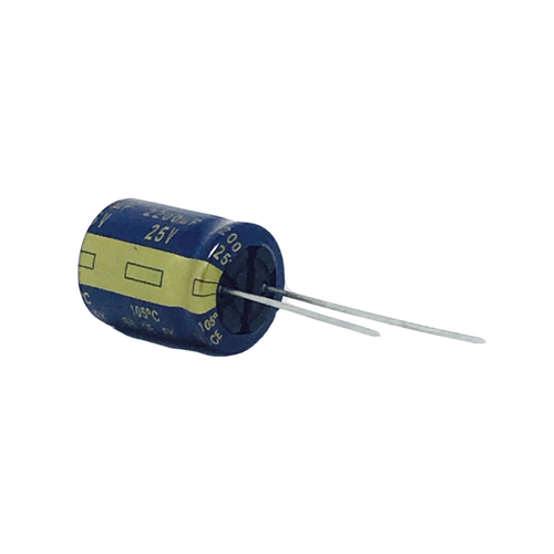 Pack of 3  EEU-FK1E222S   Cap Aluminum 2200uF 25V 20% (16 X 20mm) Radial 7.5mm 2330 ROHS