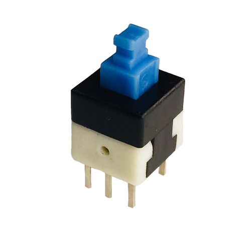 ack of 10 TL2285EE E-Switch Inc Switch Push Button ON ON DPDT Plunger 0.1A 30VDC Latching PC Pins Thru-Hole