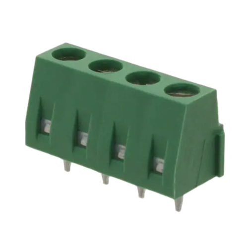 Pack of 4   282836-4  Terminal Block Horizontal 4POS SIDE ENTRY 5MM PCB, Bulk,RoHS