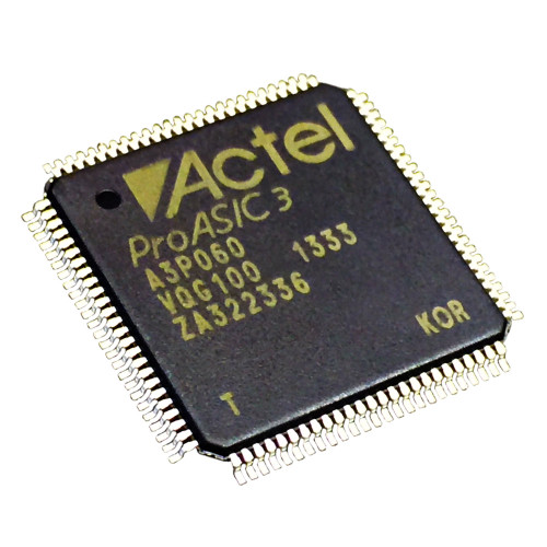 A3P060-VQG100T  FPGA ProASIC 3 Family 60K Gates 130nm Technology 1.5V Automotive 100-Pin VQFP RoHS Compliant