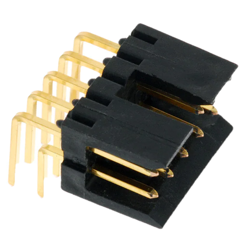 Pack of 2  78207-110HLF  Connector Header Through Hole, Right Angle 10 position 0.100" (2.54mm) :Rohs
