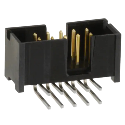Pack of 4  103311-1  Header Connector  R/A 10POS 2.54MM