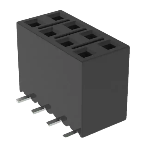 SSM-104-L-DV-A-P-TR  Connector Receptacle 8 Position 0.100" (2.54mm) Gold Surface Mount SSM-104-L-DV-A-P
