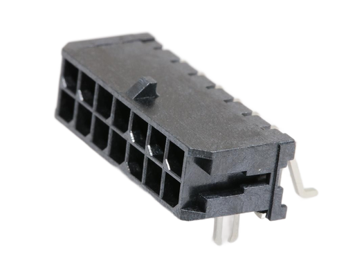Pack of 2  0430451408  	Conn Power HDR 14 POS 3mm Solder RA SMD 14 Terminal 1 Port Micro-Fit 3.0™, Cut Tape, RoHS